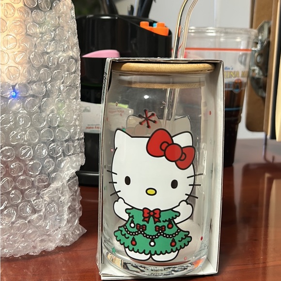 Hello Kitty Other - VIRAL HELLO KITTY GLASS CUPS!